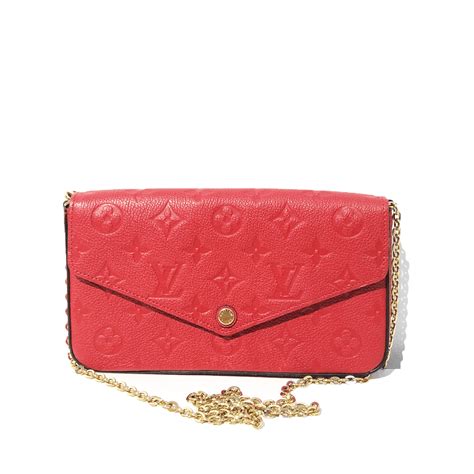 monogram empreinte felicie pochette